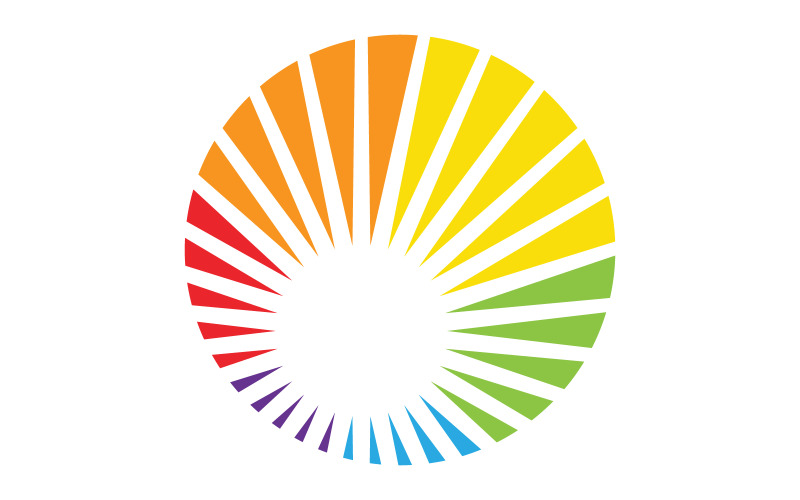 Regenboog schoonheid icoon sjabloon vector illustratie ontwerp v.4