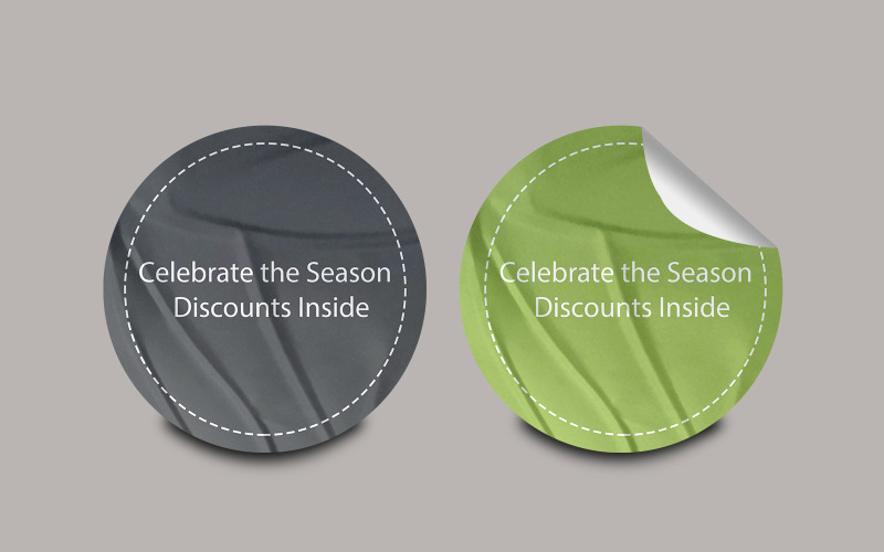 Sticker Mockup Template Design -244 #503291 - TemplateMonster