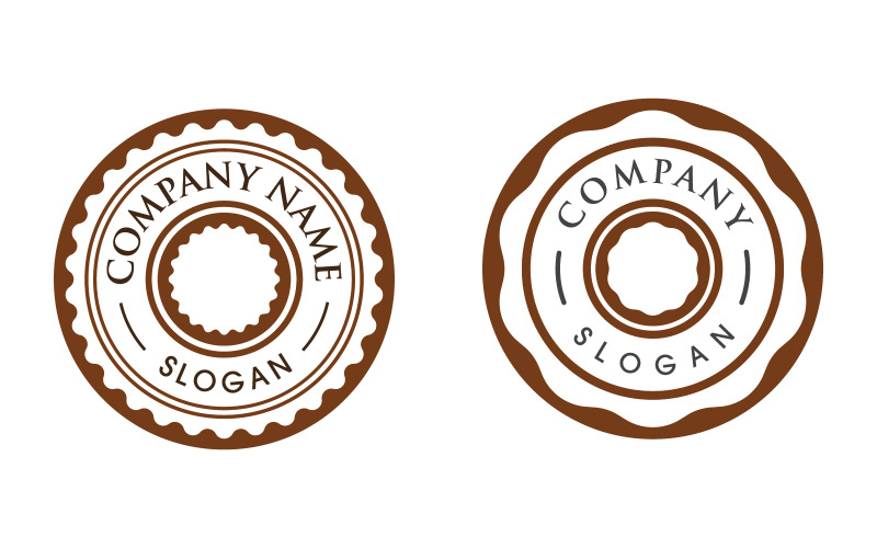 Designvorlage für Emblem-Produktillustrationen v.6