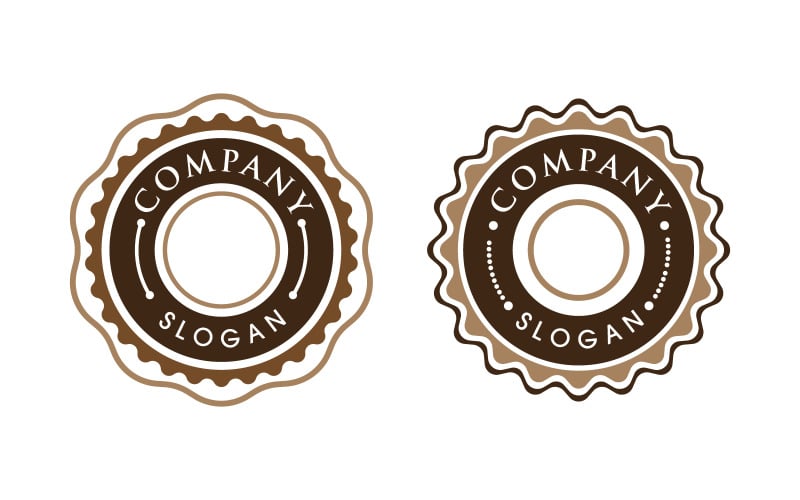 Embleem product illustratie ontwerp sjabloon v.2