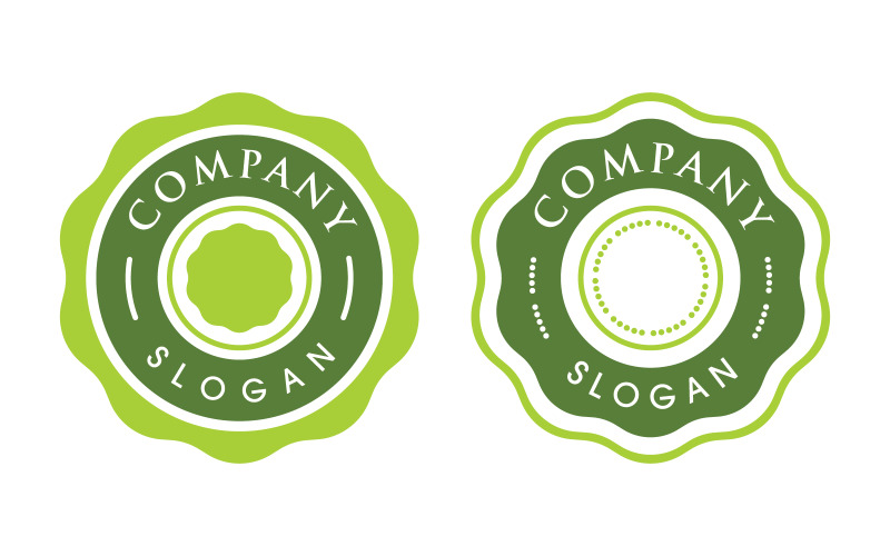 Embleem product illustratie ontwerp sjabloon v.7