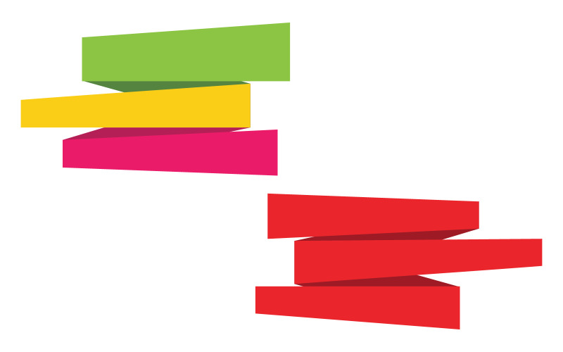 Lintbanner Vector Illustratie logo ontwerp sjabloon v.2