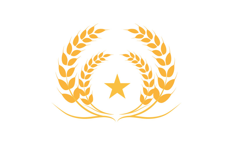 Modèle de logo de corne de tête de taureau conception d'icône vectorielle v.12