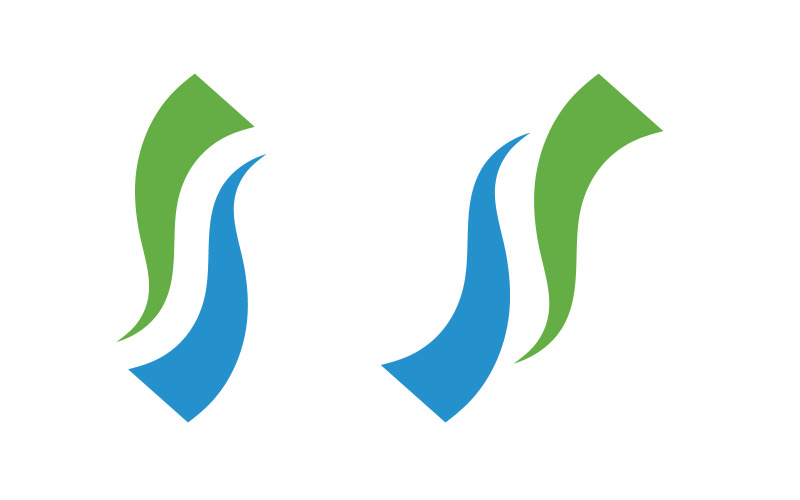 S Letter Logo illustration Icon design Template v.9