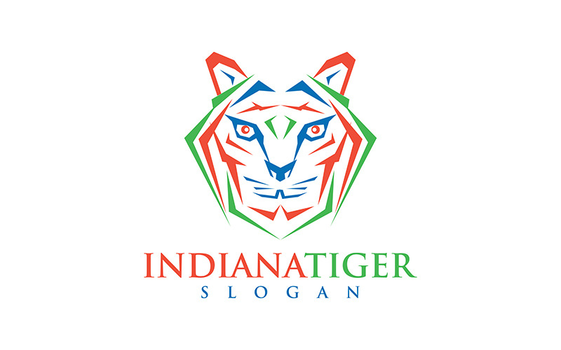 Indiana Tiger, Logo della tigre, Logo della tigre tricolore