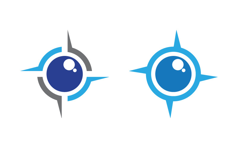 Eye Healthy Care vector icon illustration design template v.6