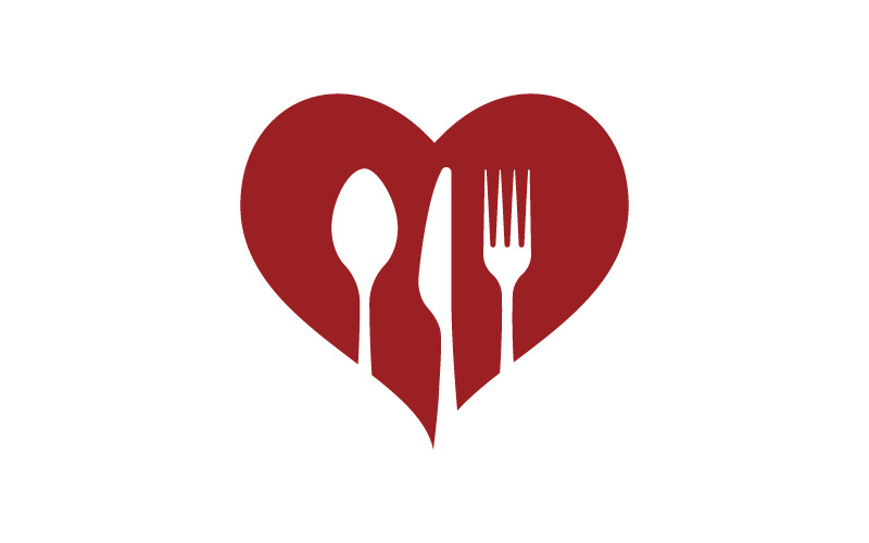 Voedsel kookelement logo sjabloon vector illustratie v.1