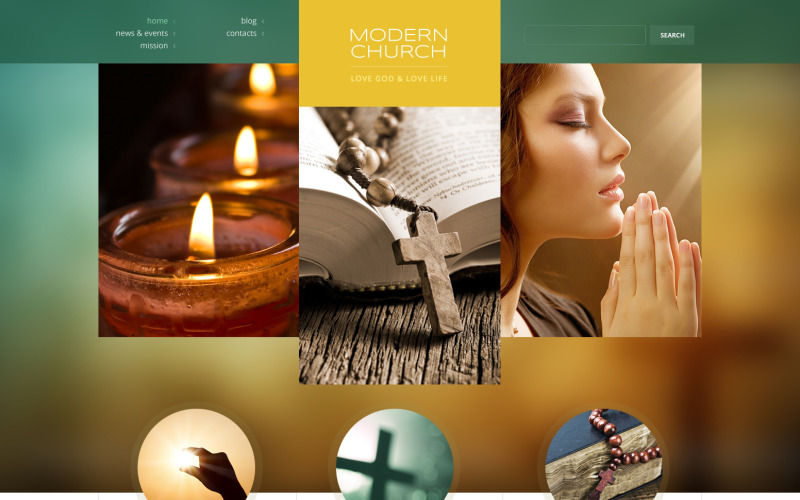 Christliches responsives WordPress-Theme