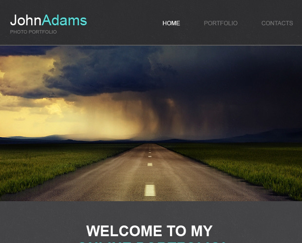 фотограф портфолио отзывчивый шаблон информационного бюллетеня