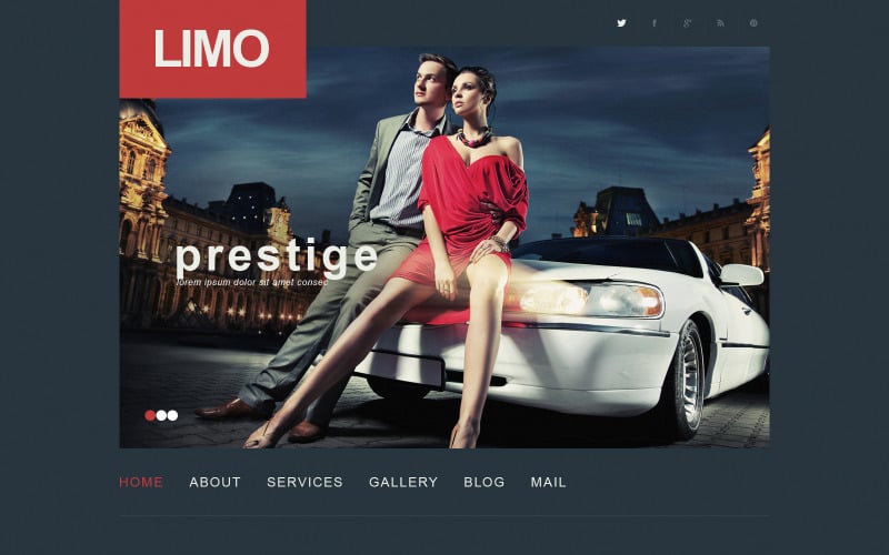 Tema WordPress reattivo dei servizi di limousine