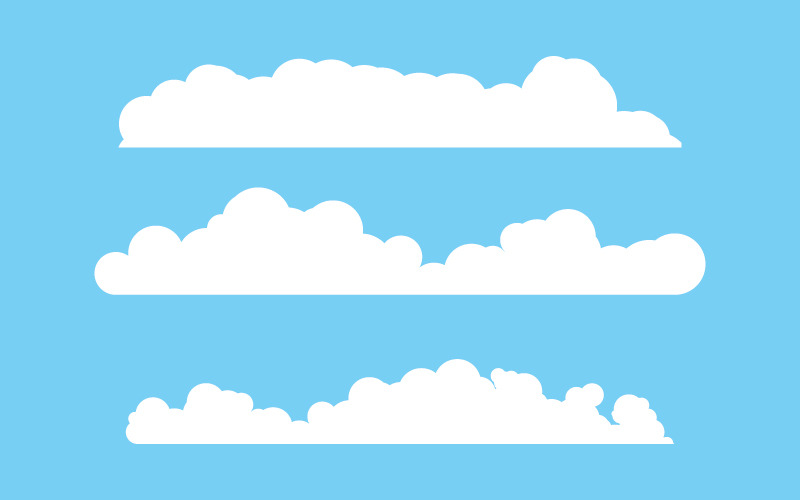 Cloud Achtergrond sjabloon illustratie ontwerp v.7