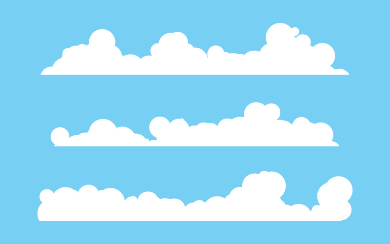 Cloud Background шаблон ілюстрації дизайну v.11