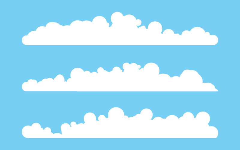 Cloud pozadí šablony ilustrace design v.9