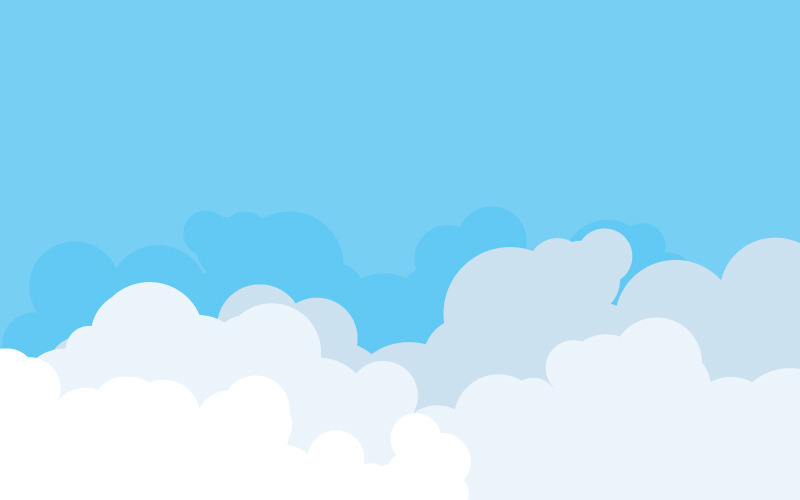 Modèle d'illustration de fond de nuage v.20