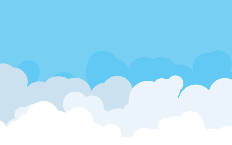 Wolkenhintergrund-Vorlagenillustrationsdesign v.18