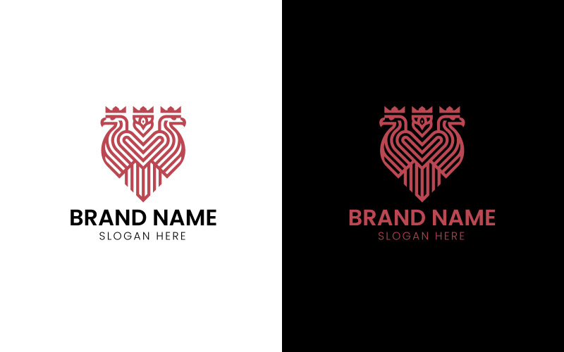 Logotipo do pássaro Triple Eagle-852