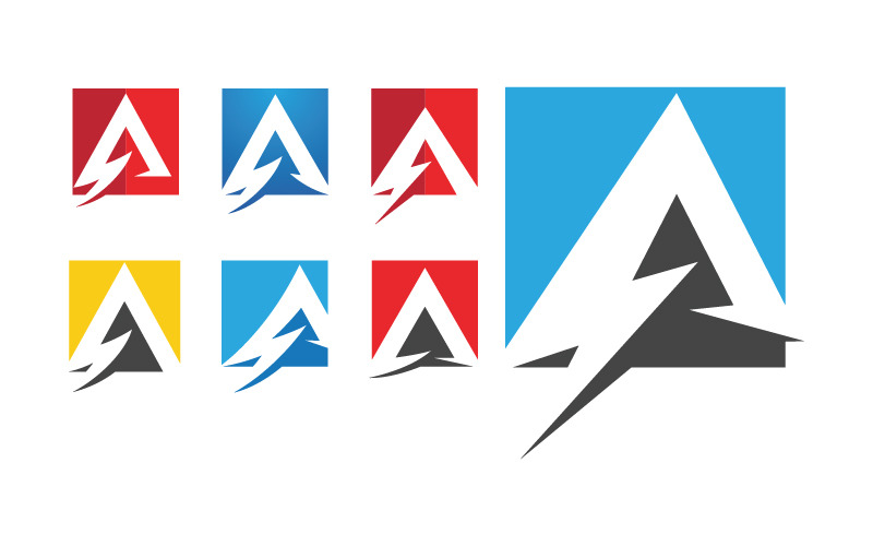 V Buchstabe Blitz Logo Vektor Symbol Illustration Design Vorlage