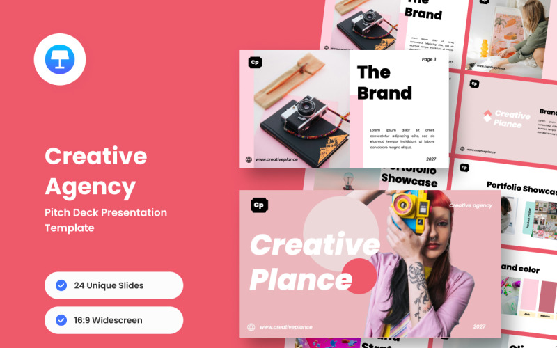 Pitch Deck einer Kreativagentur – Mutige und ansprechende Keynote