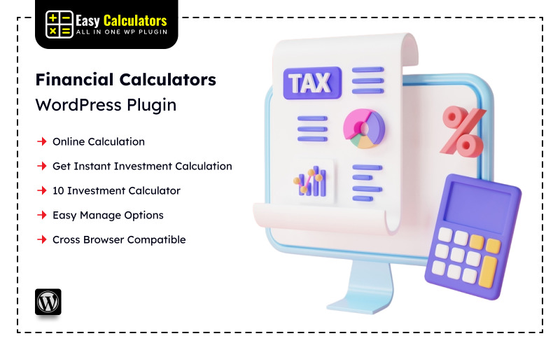 Plugin WordPress de calculadora financeira multiuso - Easy Calculators