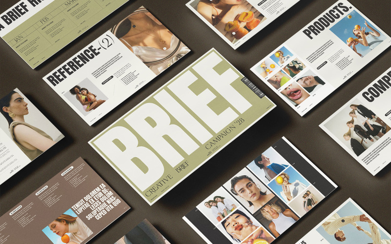 ENORME | Modello di presentazione Google per la campagna di briefing creativo