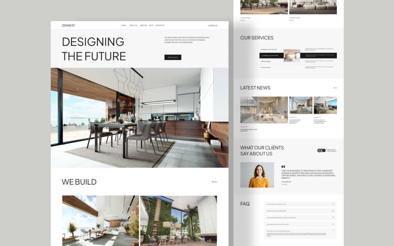 Interior website website Design #504673 - TemplateMonster