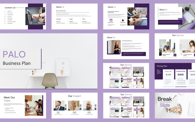 Palo - Plan biznesowy Google Slides