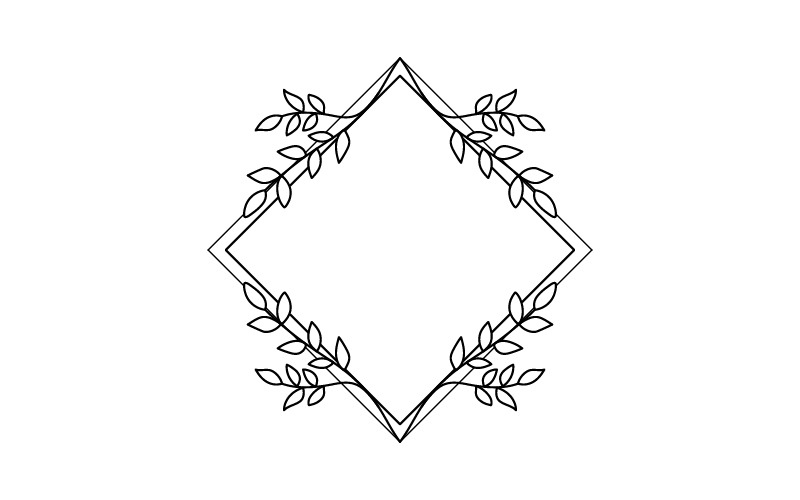 Güzellik doğa çiçekçi vektör simgesi logo tasarım şablonu v.8