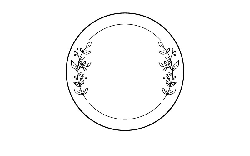 Modèle de conception de logo d'icône vectorielle de fleuriste de beauté nature v.9