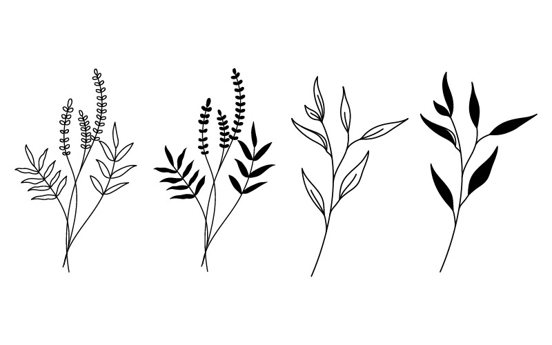 Schönheit Natur Floristen Vektor-Symbol Logo-Design-Vorlage v.13