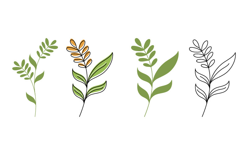Skönhet natur florist vektor ikon logotyp designmall v.22