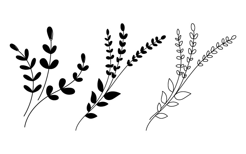 Skönhet natur florist vektor ikon logotyp designmall v.3