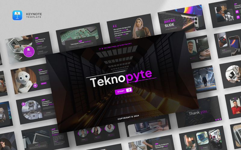 Teknopyte – Keynote-Vorlage für digitale Technologie