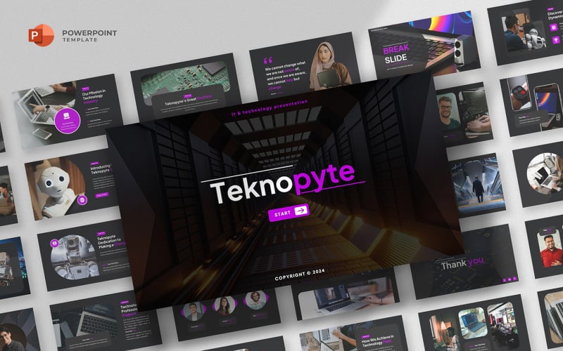 Teknopyte – PowerPoint-Vorlage für digitale Technologie