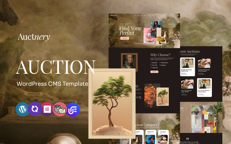 Auctnery – Auktionen, Kunst- und Antiquitätenverkäufe. Mehrzweck-WordPress-Elementor-Theme