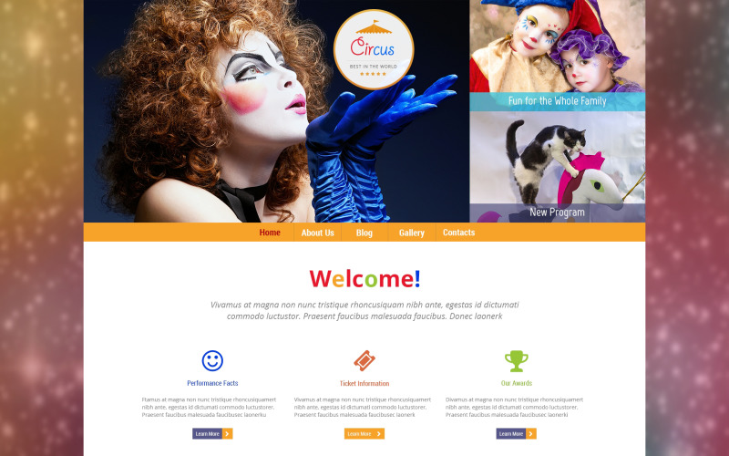 circus wonders wordpress тема