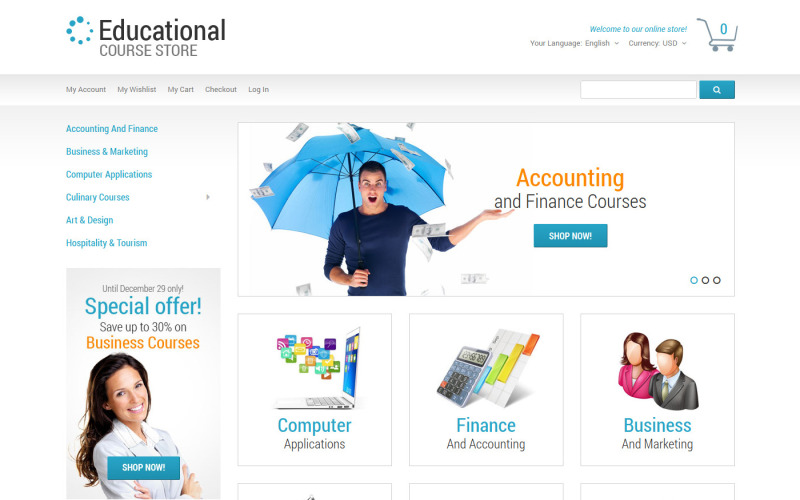 образование отзывчивая тема magento