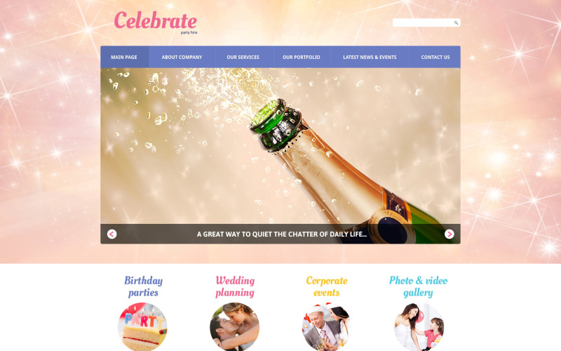 Plantilla Joomla adaptable de Event Planner