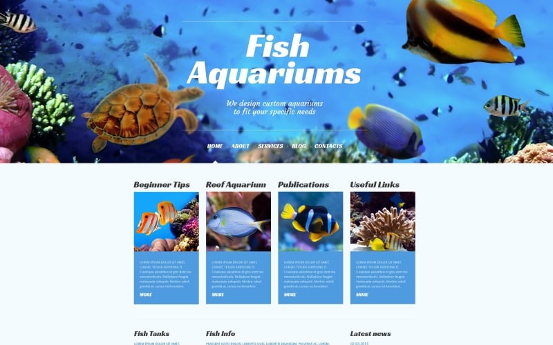 Ryby responsywny motyw WordPress
