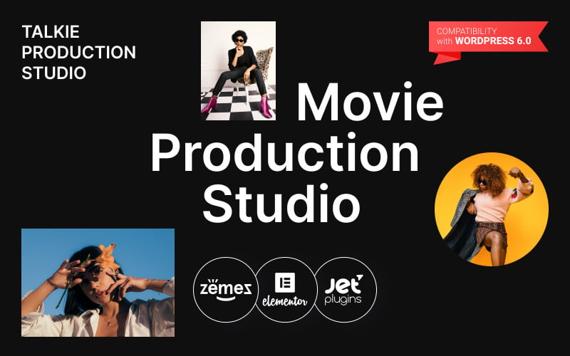 Talkie Production Studio - Тема WordPress для кино- и видеопроизводства