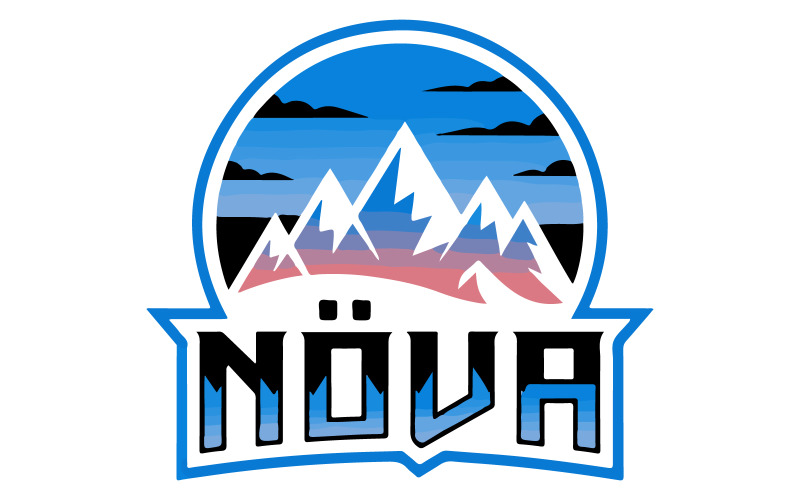 Das Logo zeigt eine stilisierte Bergkette
