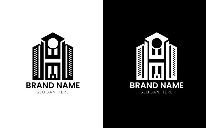 Graduation Real estate apartment logo-869