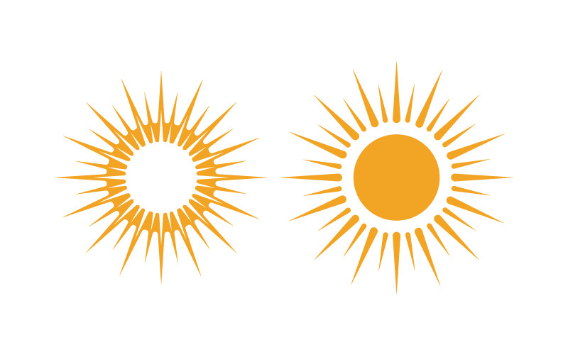 Sun Light Ray Vector illustration Icon Logo Template v.6