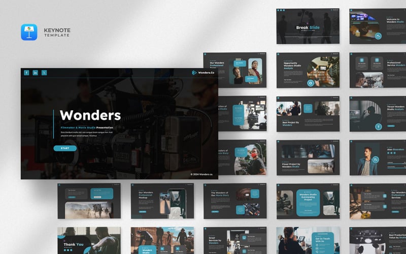 Wonders - Modello di presentazione per video, film e film