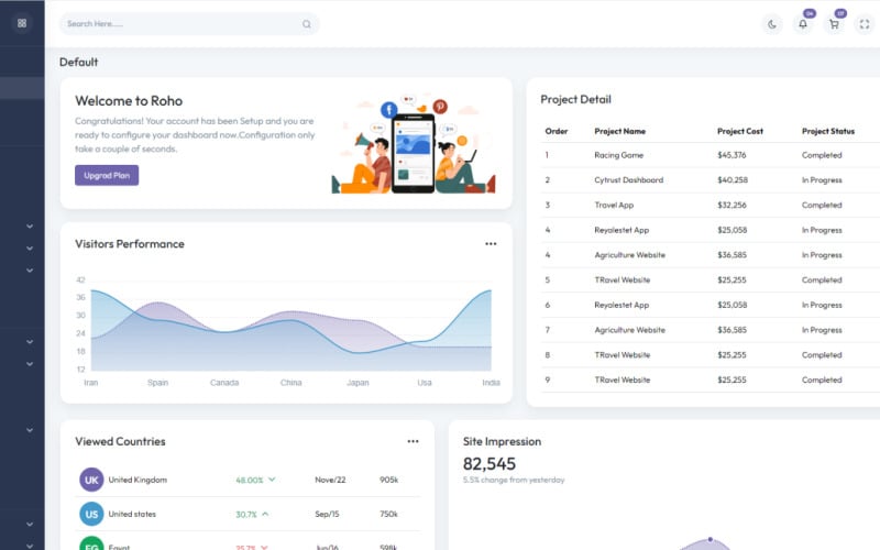 Rohi - Bootstrap 5 Admin & Dashboard Template