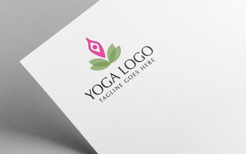 Современный шаблон логотипа Yoga Lotus