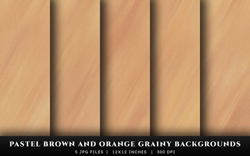 Fondos con textura granulada en tonos marrón pastel y naranja