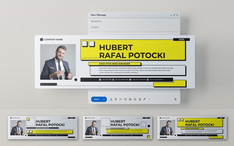 Modern Email Header Template 586