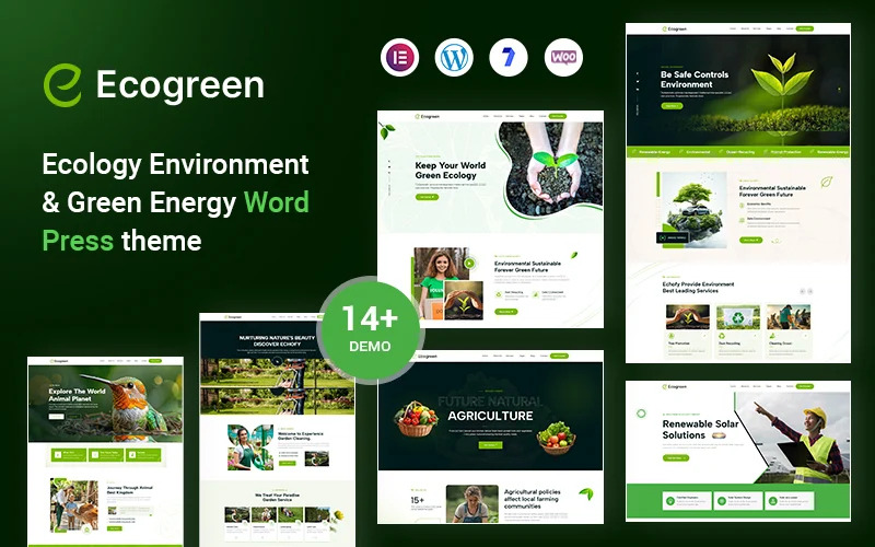 EcoGreen – WordPress-Theme für Ökologie, Umwelt und erneuerbare Energien