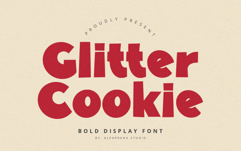 Glitter Cookie - Fet display