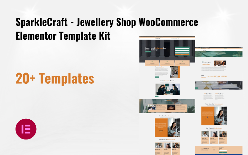 LexTrust - Kit modello Elementor per studio legale